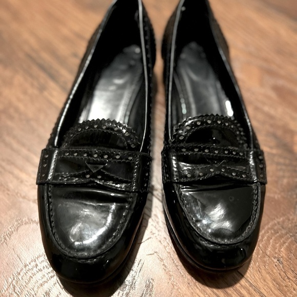 𝅺prada vintage black patent leather 39